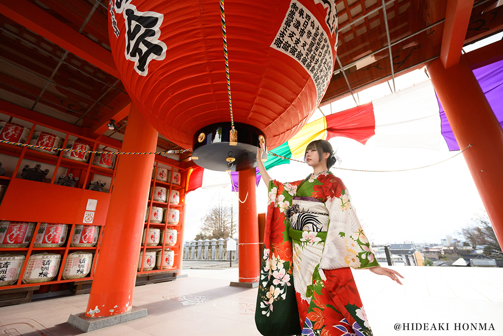 犬山城下を巡る 成人式 前撮りロケーション撮影