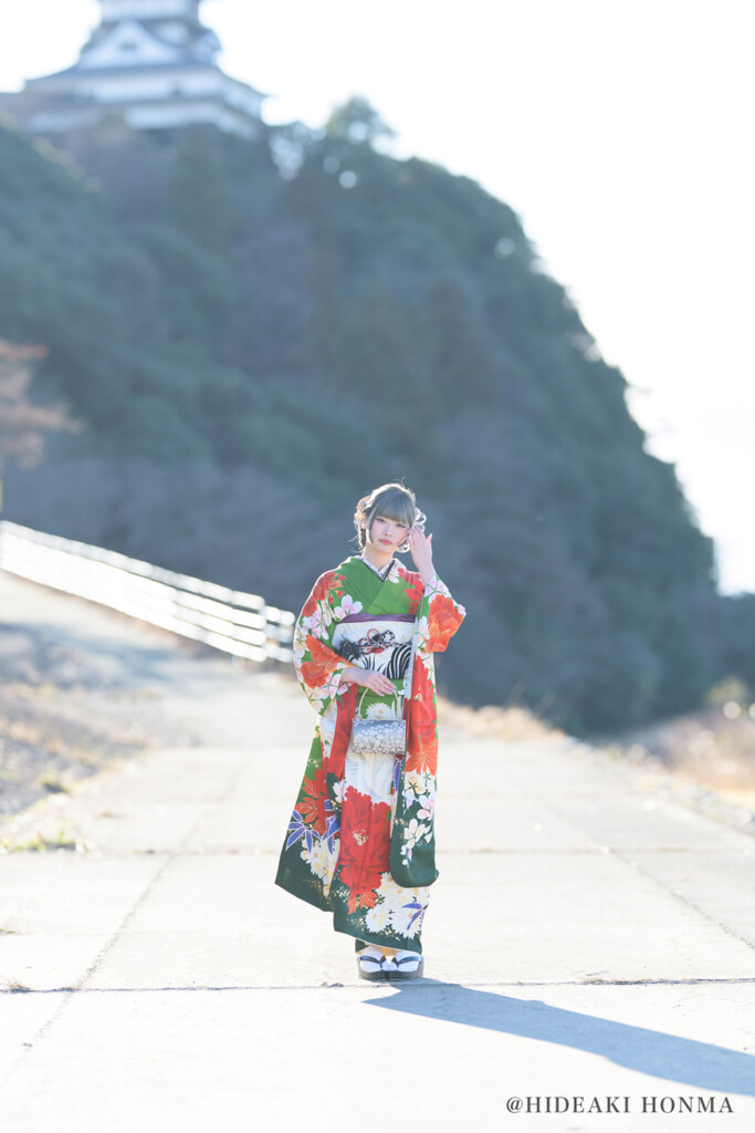犬山城下を巡る 成人式 前撮りロケーション撮影