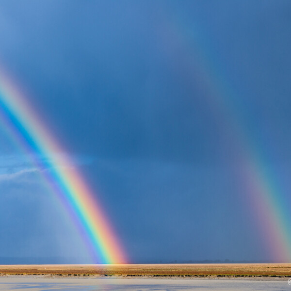 Double rainbow in Normandy