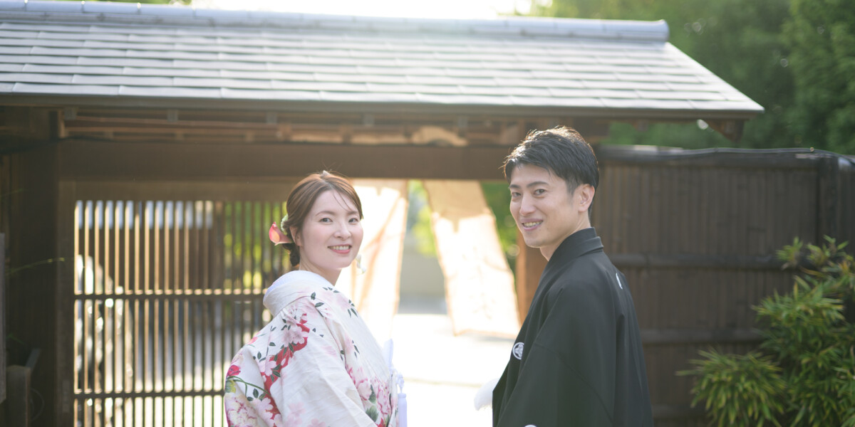 徳川園での結婚式撮影